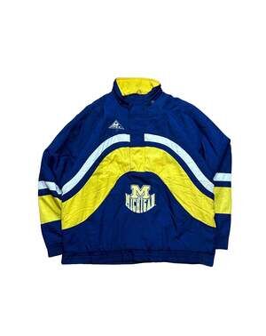 Vintage 90s Apex One Michigan Wolverines Pullover Jacket